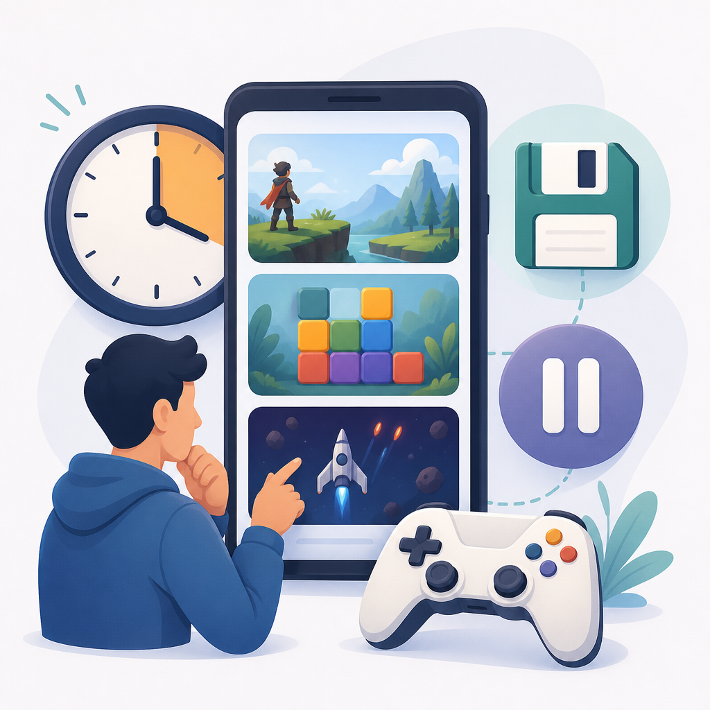 Cara Memilih Game untuk Sesi Singkat dengan Fitur Simpan yang Jelas