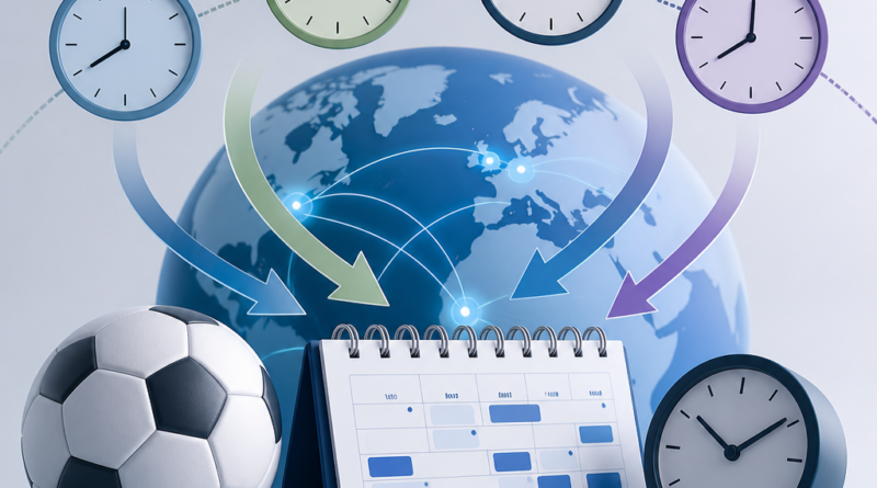 Ilustrasi mengonversi zona waktu jadwal sepak bola