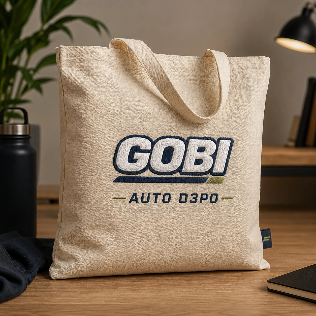 Tote bag kanvas GOBI merchandise bordir AUTO D3P0
