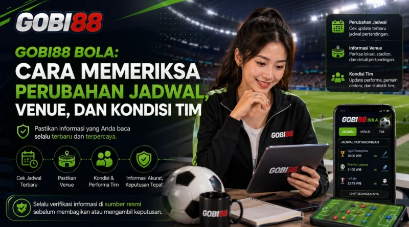 Ilustrasi pemeriksaan perubahan jadwal, venue, dan kondisi tim GOBI88 Bola