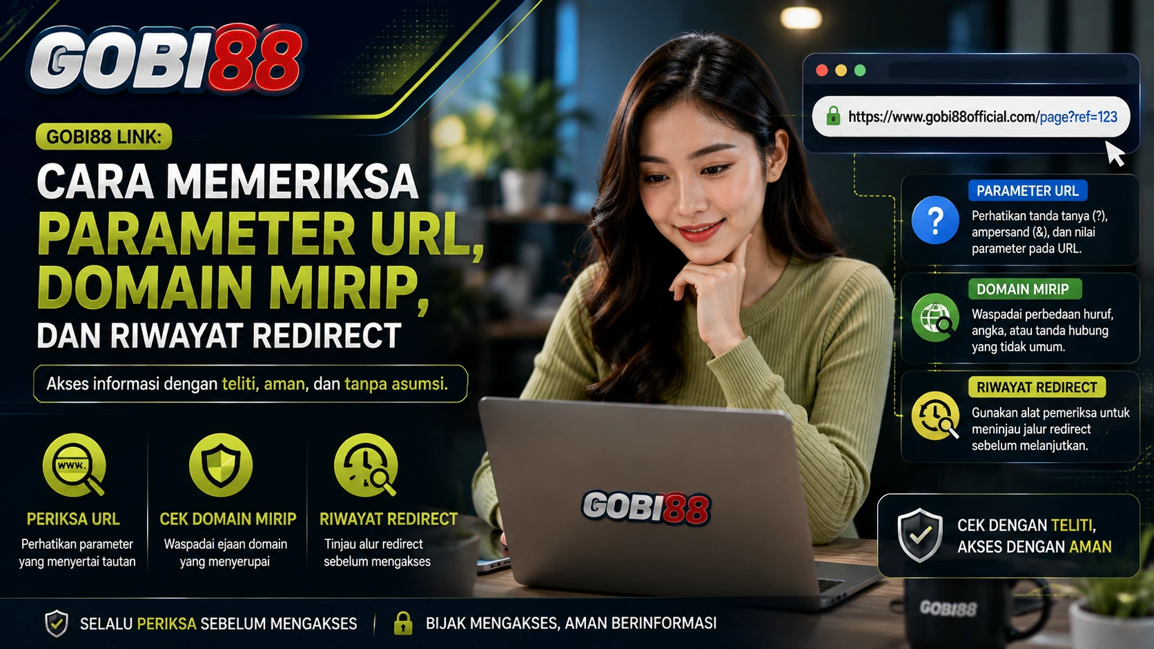 GOBI88 Link: Cara Memeriksa Parameter URL, Domain Mirip, dan Riwayat Redirect