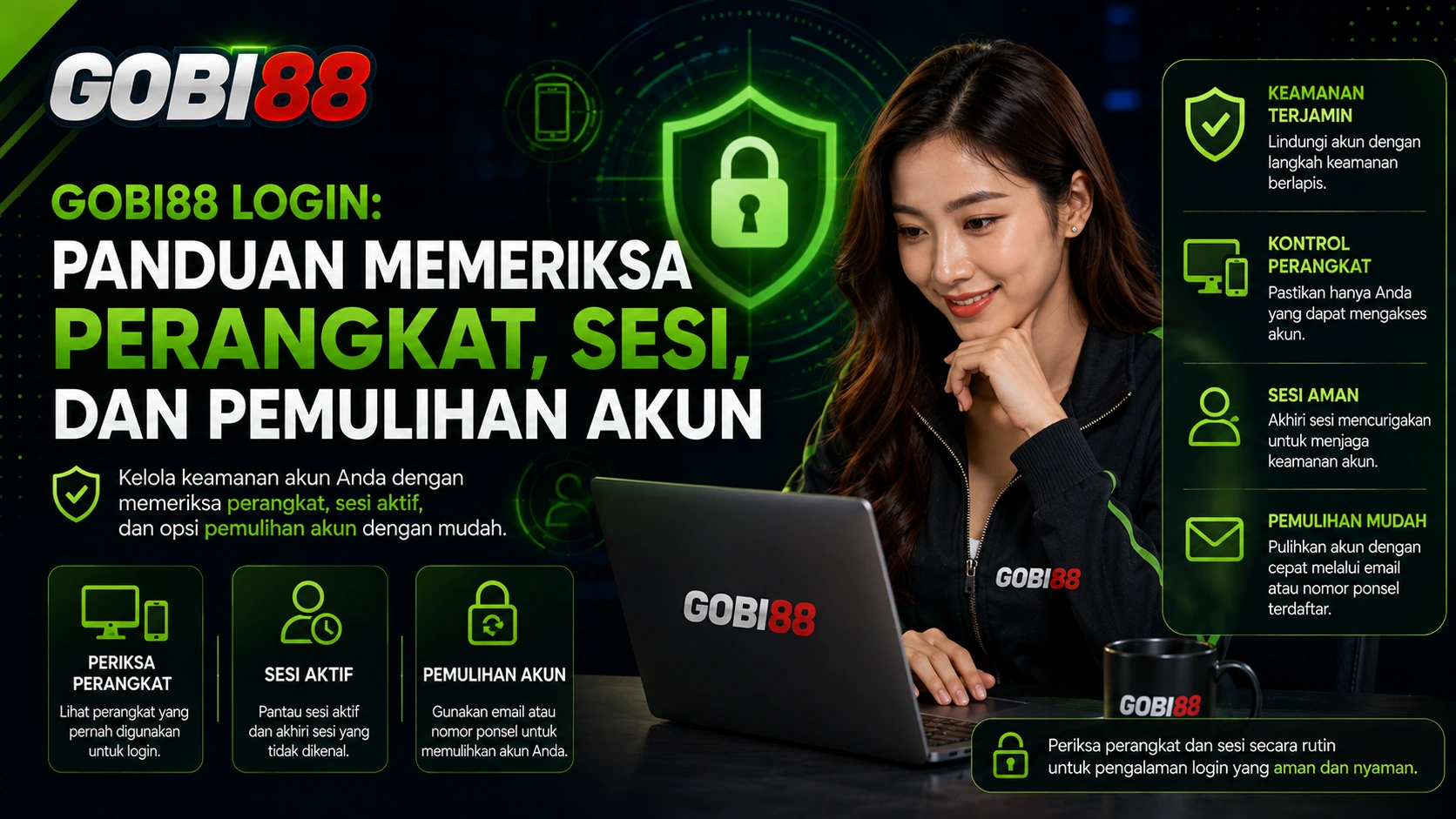 GOBI88 Login: Panduan Memeriksa Perangkat, Sesi, dan Pemulihan Akun