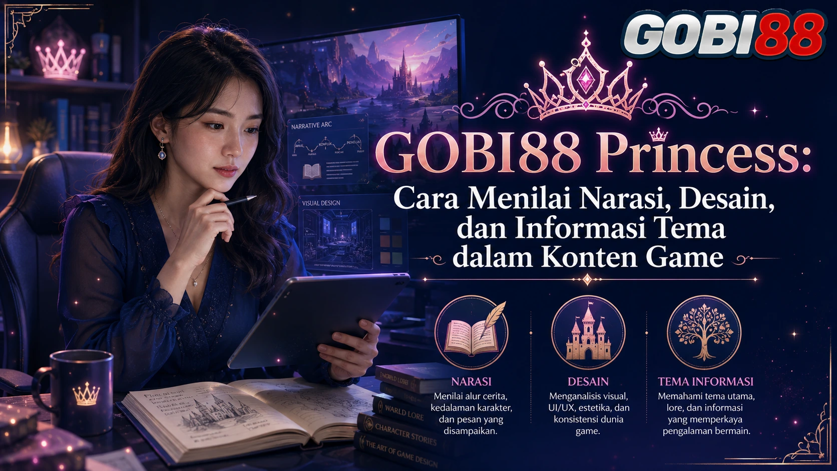 GOBI88 Princess: Cara Menilai Narasi, Desain, dan Informasi Tema dalam Konten Game