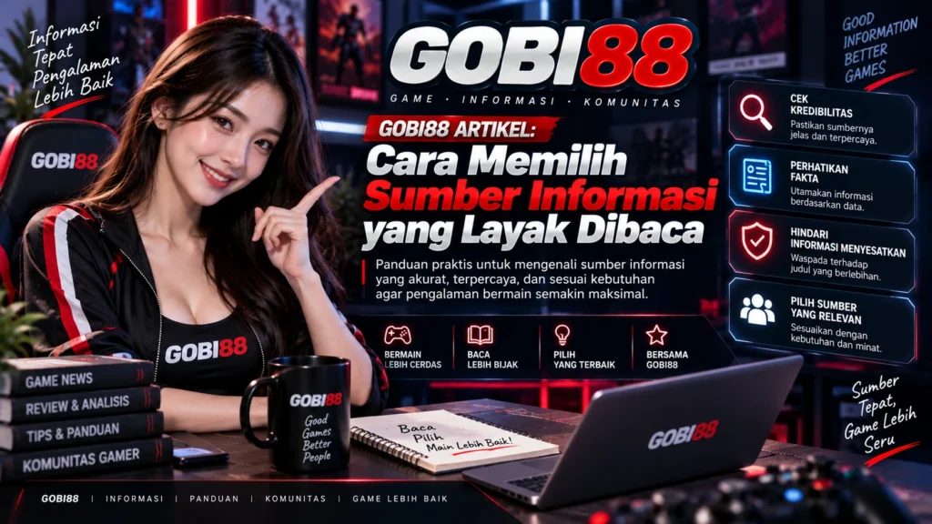 GOBI88 Artikel cara memilih sumber informasi yang layak dibaca