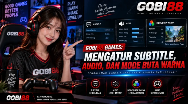 GOBI88 Games mengatur subtitle, audio, dan mode buta warna