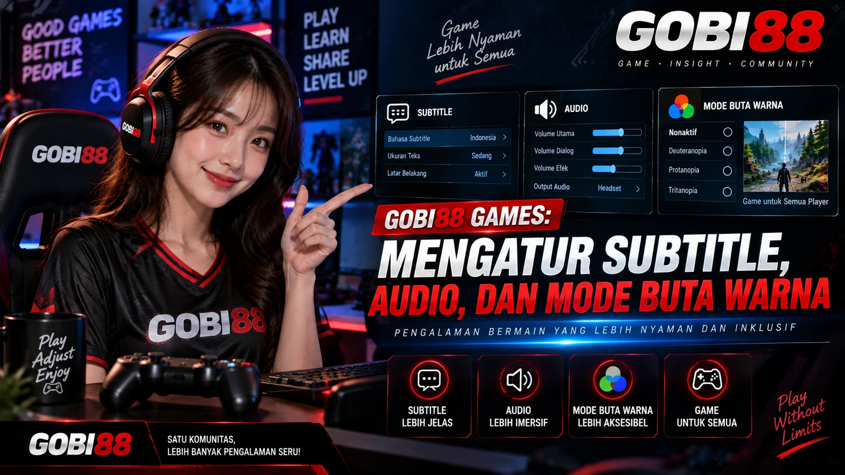GOBI88 Games: Mengatur Subtitle, Audio, dan Mode Buta Warna