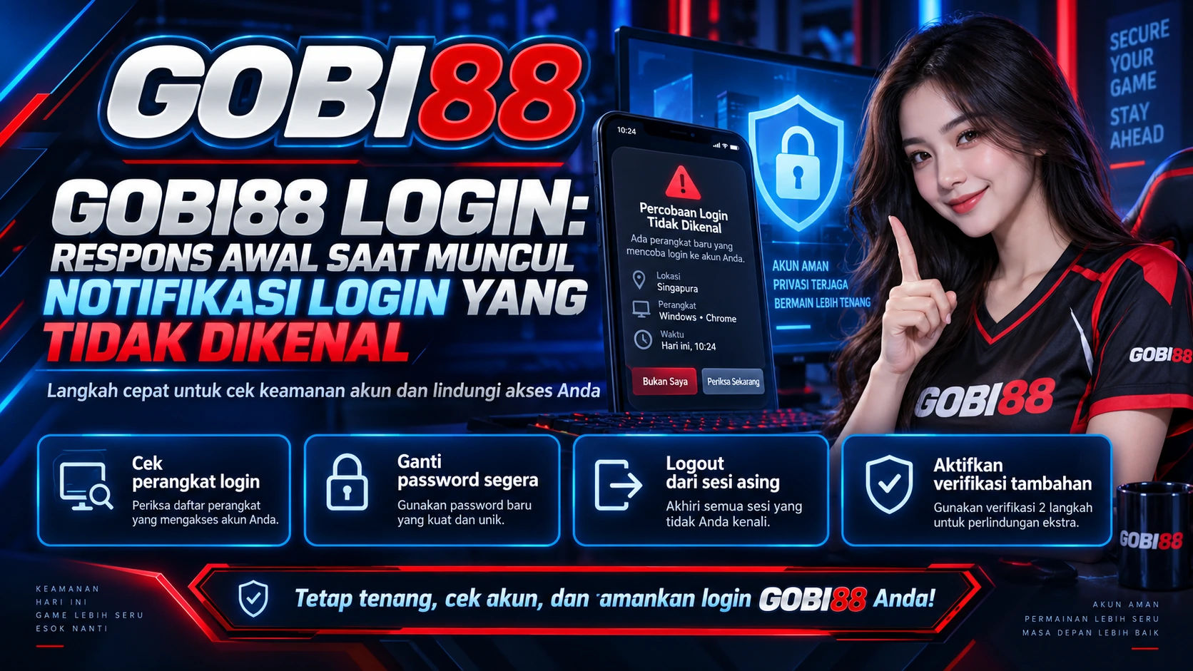 GOBI88 Login: Respons Awal Saat Muncul Notifikasi Login yang Tidak Dikenal