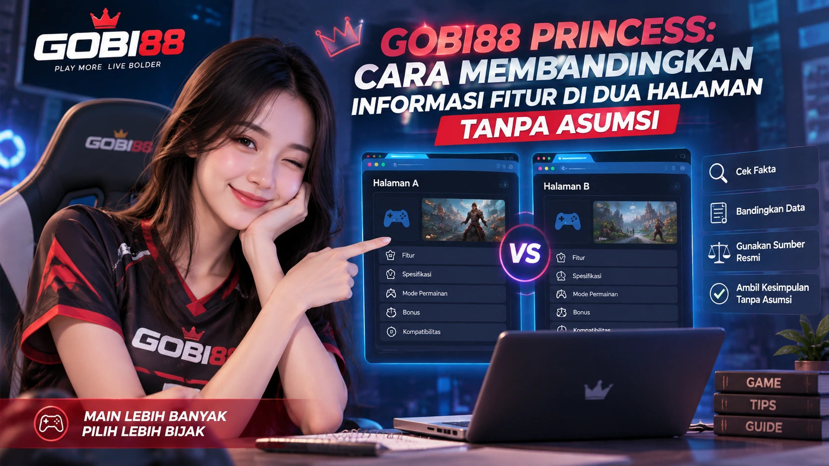 GOBI88 Princess: Cara Membandingkan Informasi Fitur di Dua Halaman Tanpa Asumsi
